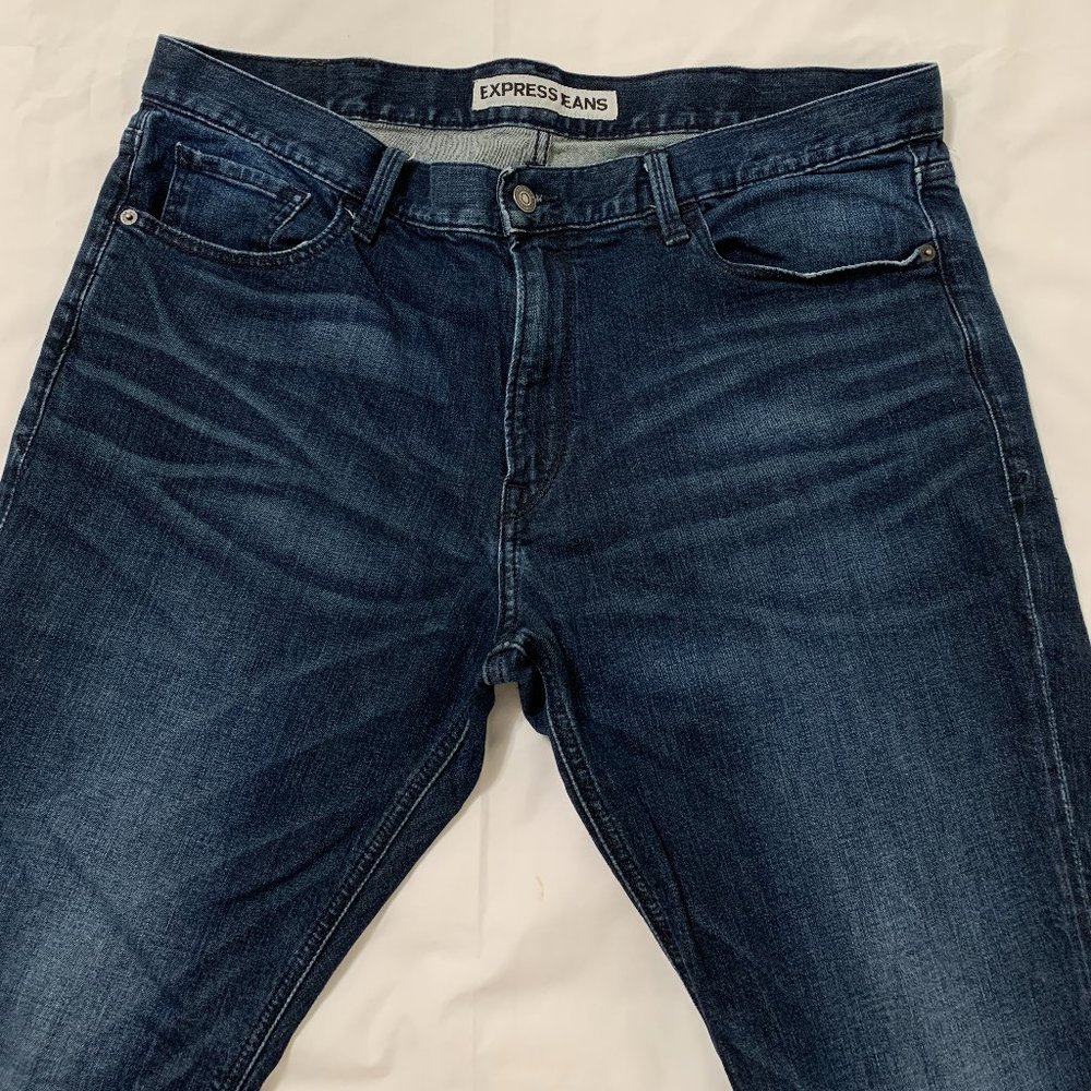 Express Men's ROCCO Slim Fit Jeans, Size 38x32 - Picture 9 of 14